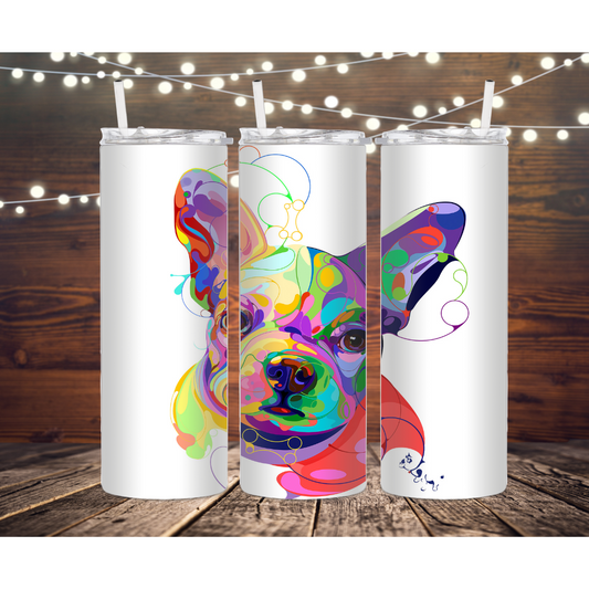 FRENCHIE DESIGN 20 OZ TUMBLER