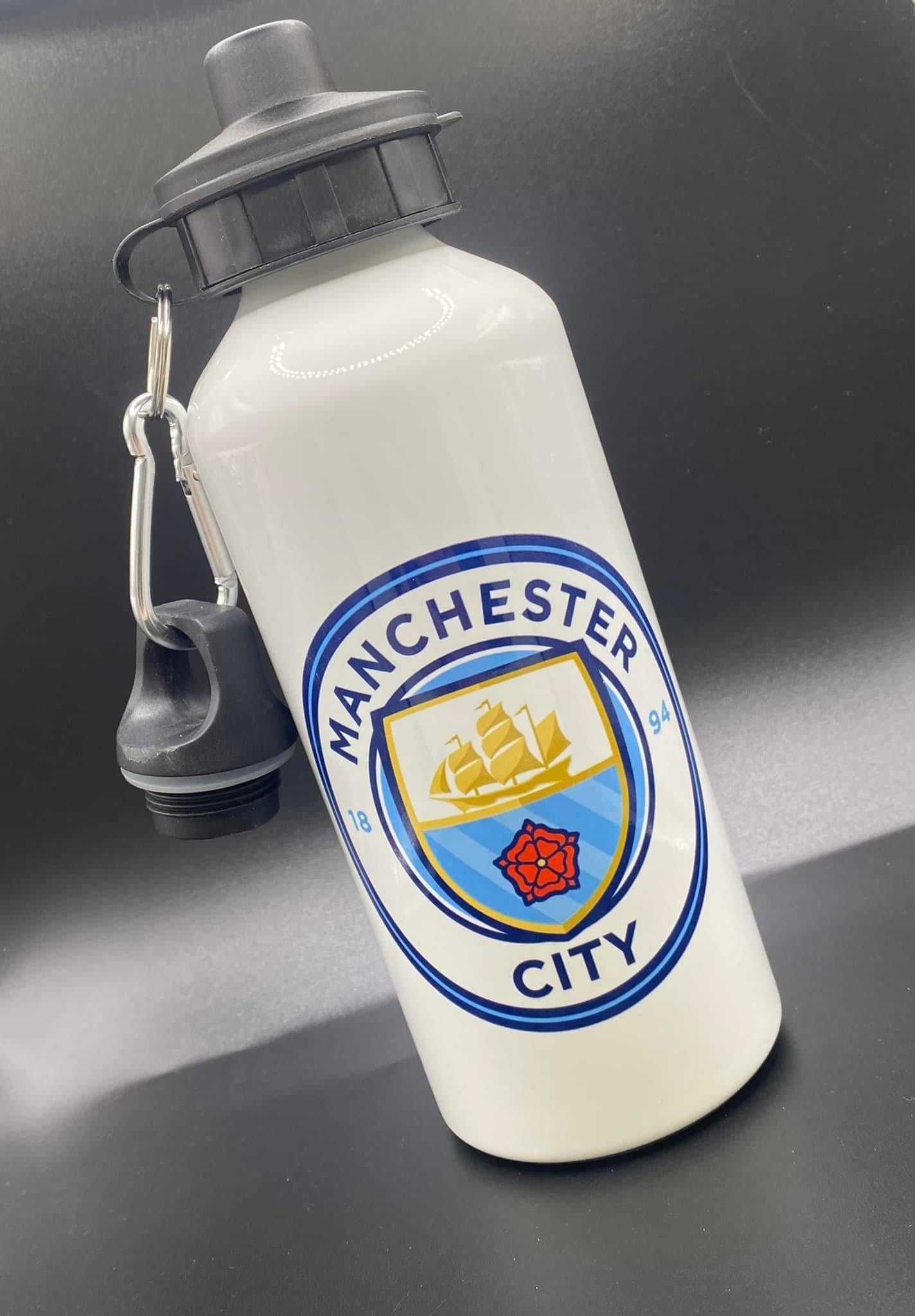 FOOTBALL TEAM 600ML METAL WATER BOTTLE (PERSONALISED)