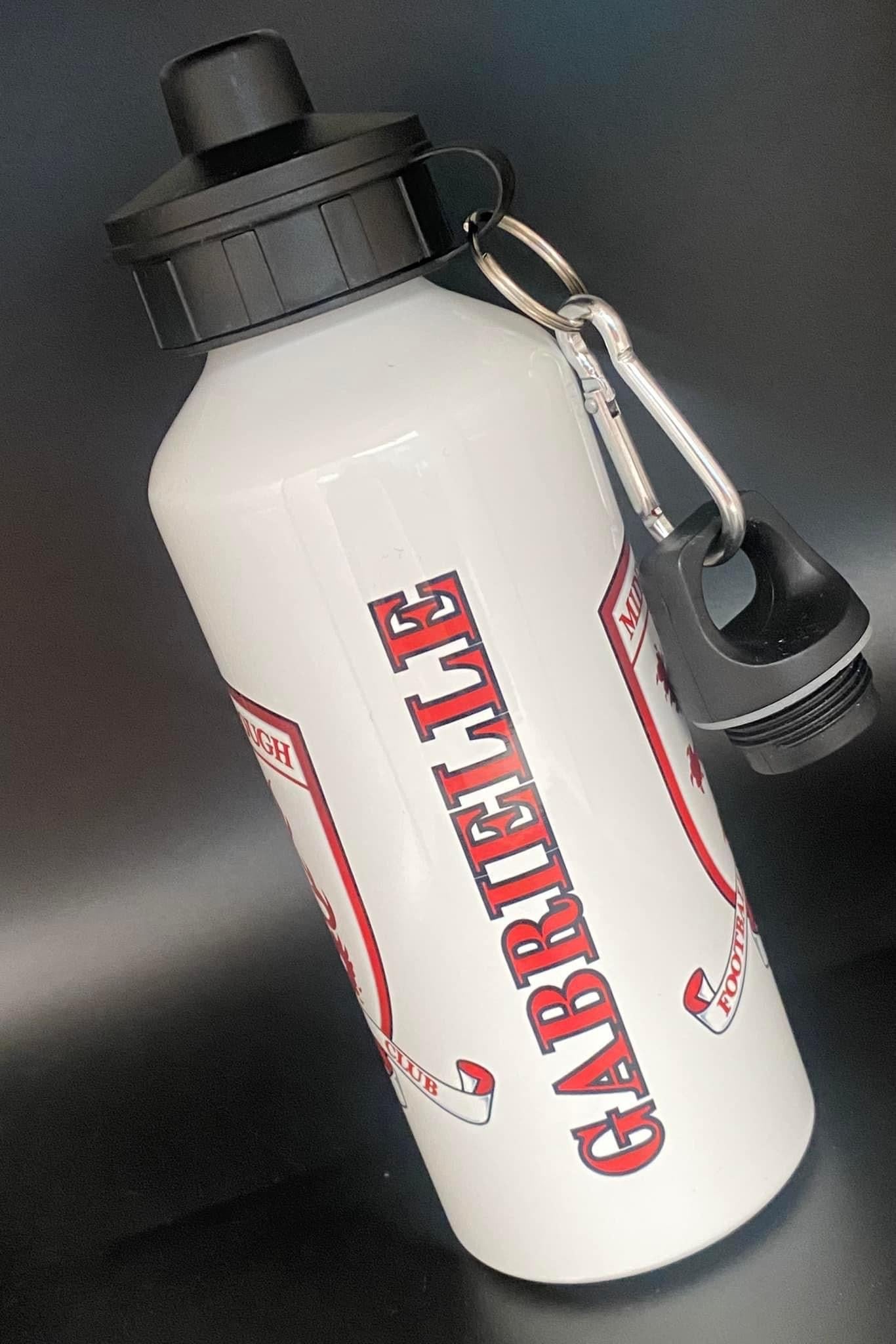 FOOTBALL TEAM 600ML METAL WATER BOTTLE (PERSONALISED)