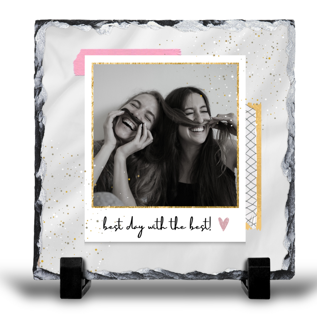 FRIEND PERSONALISED 20X20CM PHOTO SLATE GLOSS FINISH