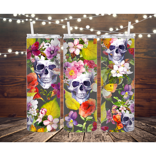 SKULLS DESIGN 20 OZ TUMBLER